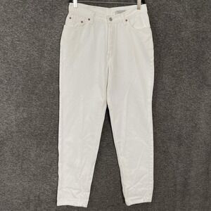 Vintage Levis 501 Jeans Womens 13 Short White High Rise Straight 100% Cotton USA